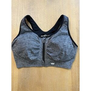 Shefit Lounge Sports Bra Luxe Zip Front High Impact Padded